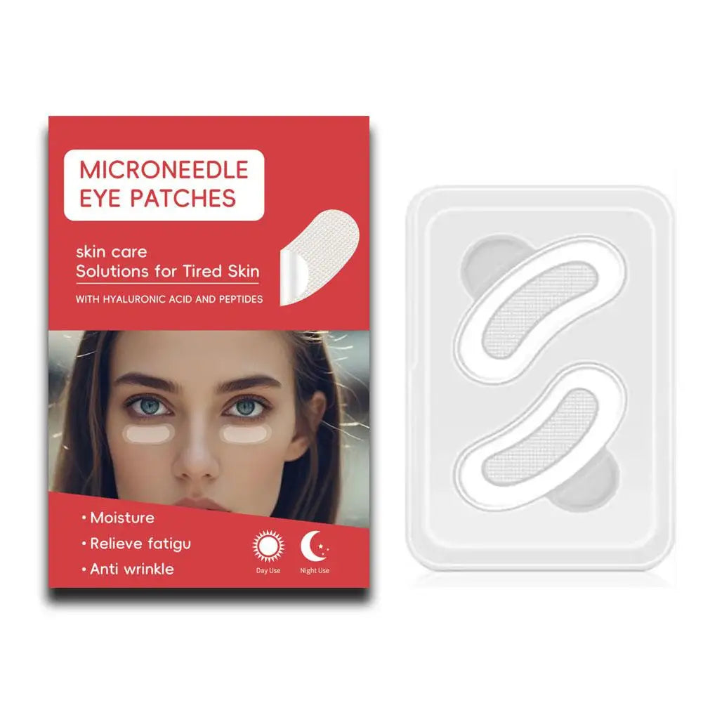 Microneedle eye patches with hyaluronic acid