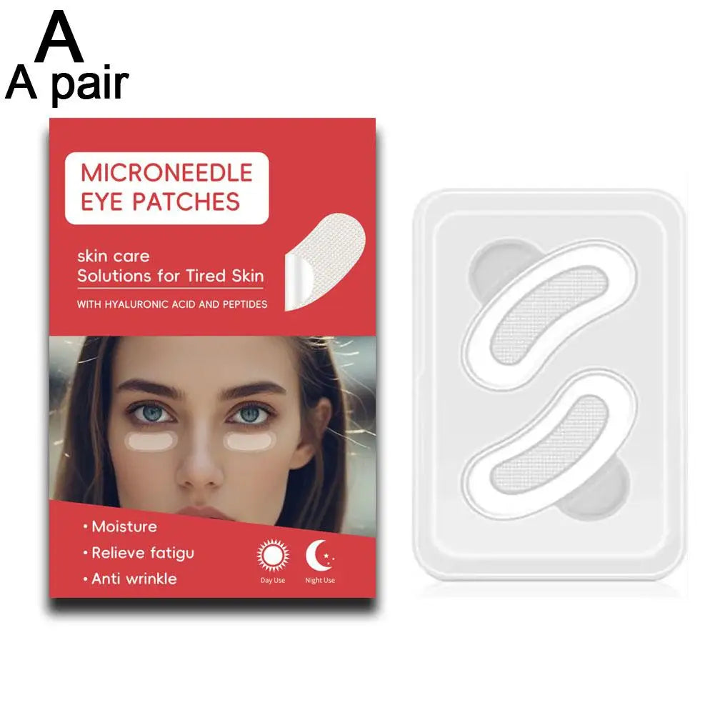 Microneedle eye patches with hyaluronic acid